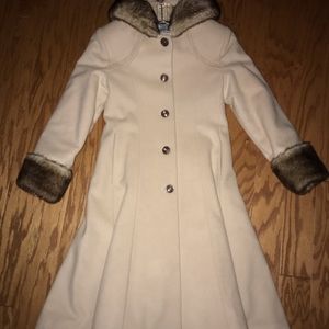 rothschild long coat with fur